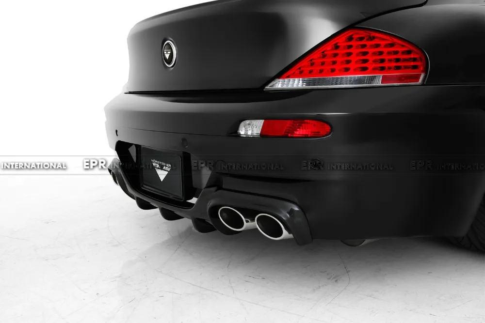 Автомобильный Стайлинг для BMW E63 E64(Soft top) M6 стильный задний диффузор из