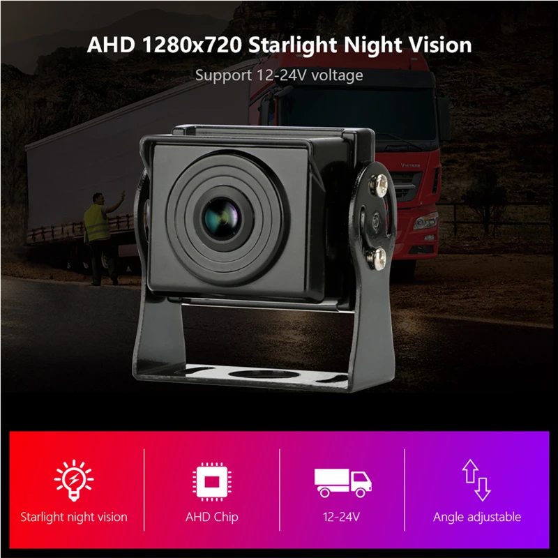 YuanTing 1080P ips видео рекордер " Сплит-экран монитор парковки AHD 4PIN DVR фронтальная камера заднего вида для грузовика RV автобуса