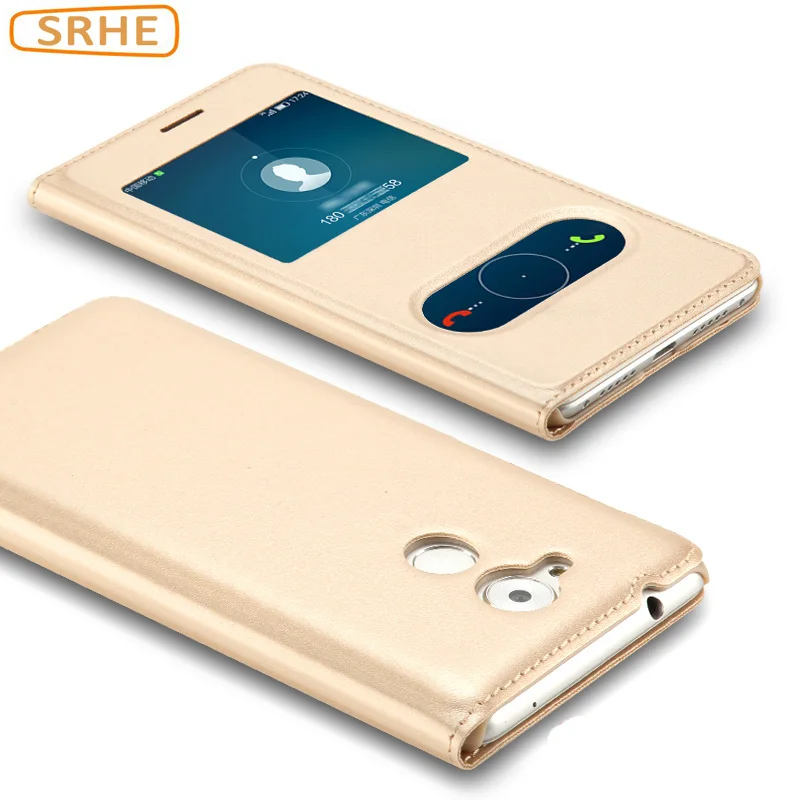 Умный чехол для Huawei Nova откидной Роскошный из искусственной кожи деловой P9 Lite