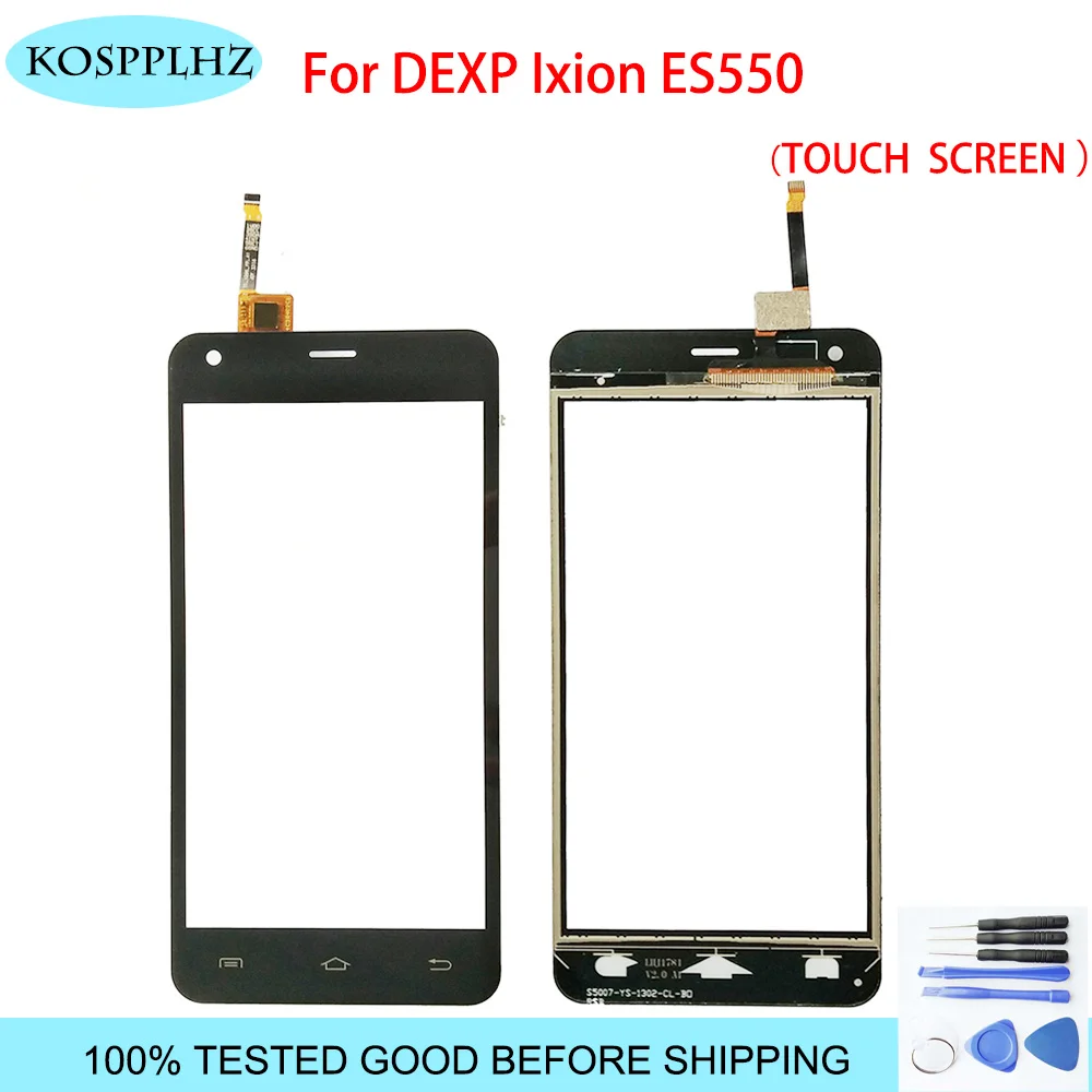 Черное 5 дюймовое переднее внешнее стекло для Dexp Ixion ES550 Soul 3 Pro сенсорный экран