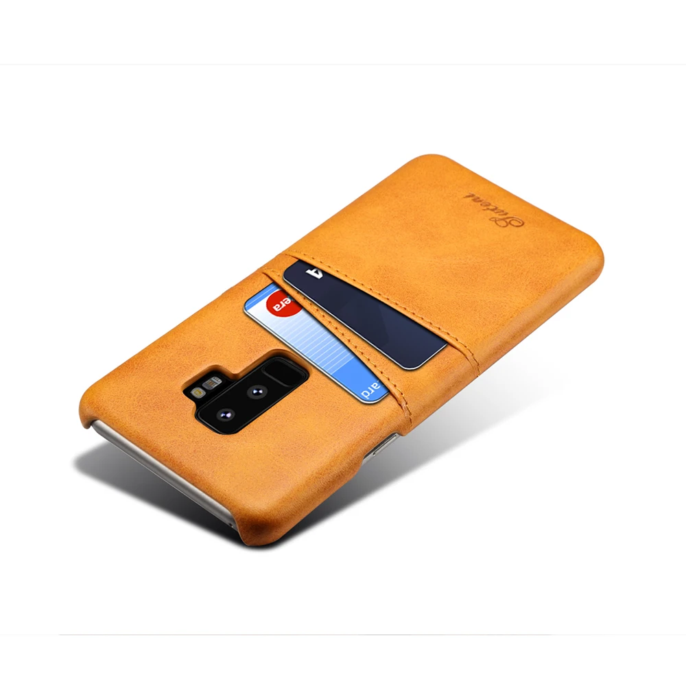 Для samsung S9PLUS Элитный бренд кожа с карты случай мобильный телефон оболочки Coque для