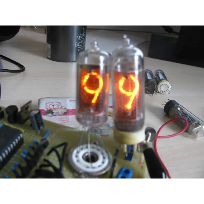 IN14 русский лампа накаливания nixie in14 б/у трубка в основном новая|tube nixie|nixie tube |