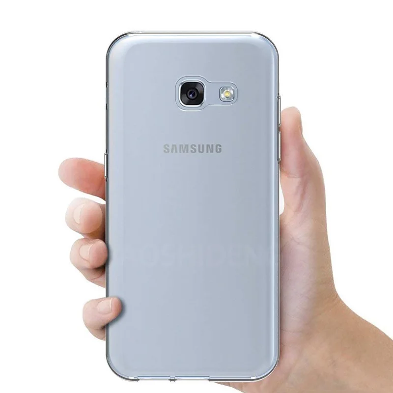 Чехол для samsung Galaxy A3 A5 A7 2017 термополиуретановый Силиконовый прочный чистый мягкий