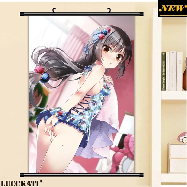 40X60 см melonbooks дыня-Чан cameltoe Сексуальная лоли задница Бикини высокие мультфильм аниме Настенная картина Фреска свиток холст живопись плакат