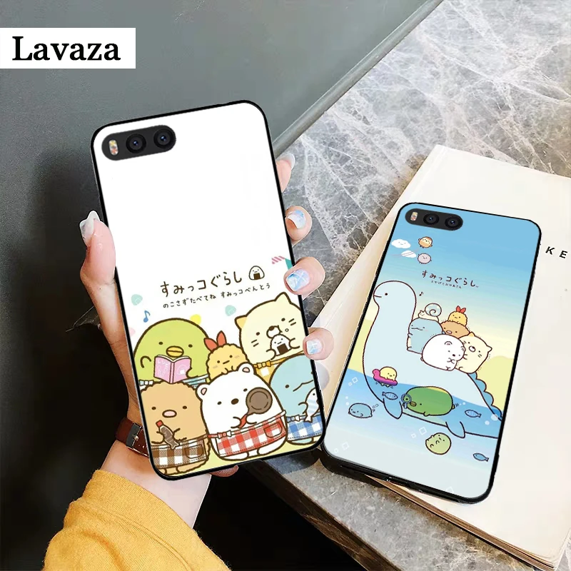 Милый силиконовый чехол sumikko gurashi Rilakkuma для Xiaomi MI 5X 6 6X 8 9 SE 9T Pro CC9E CC9 A3 F1 A1 A2 Lite MAX