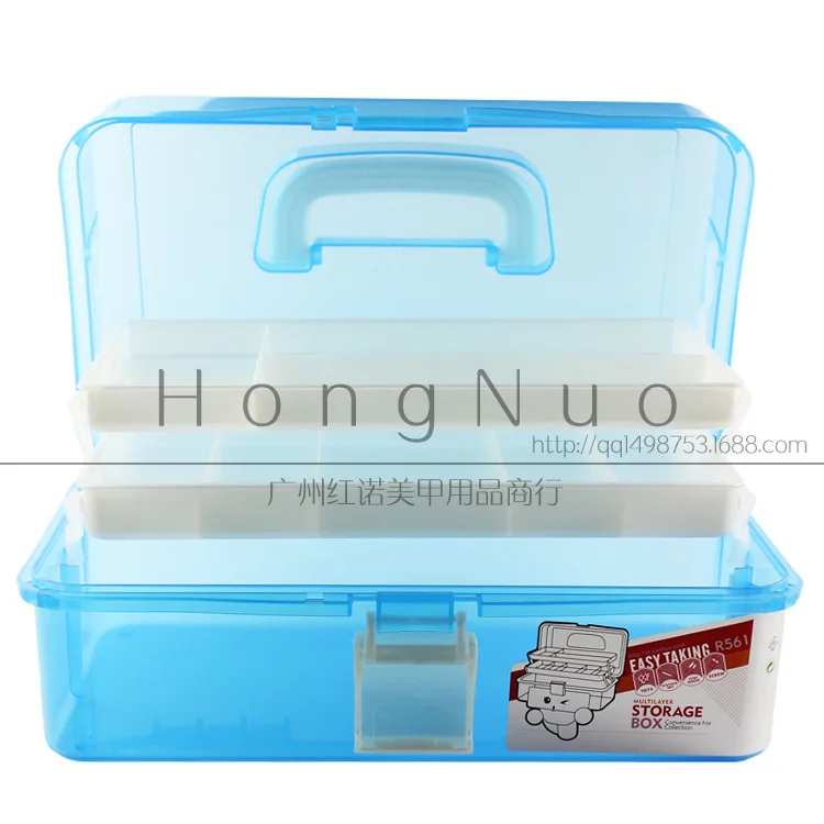 Горячие 3 Слоя Нескольких Утилита Хранения Дело профессиональный Nail Art box