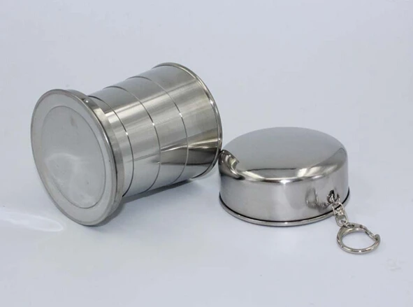 1 шт. телескопическая чашка из нержавеющей стали 304 250 мл JZ 1133|telescopic cup|stainless steel cupsteel