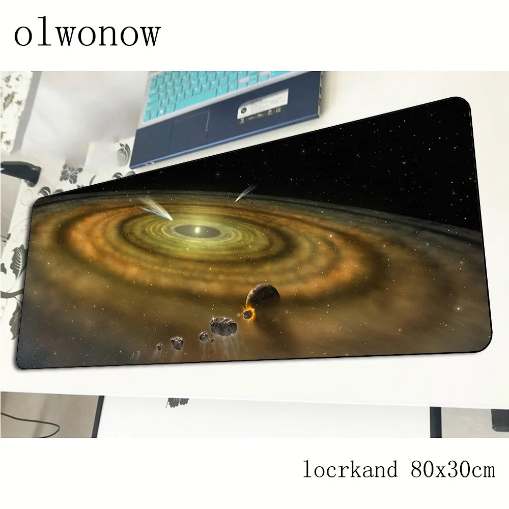 Игровой коврик для мыши locrkand с солнечной системой 80x30 см большой игровой домашний