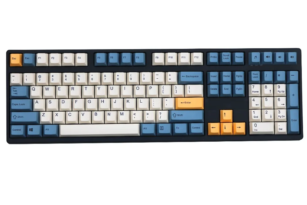 Абрикос keycap 108/143 ключи PBT вишня профиль краситель сублимированный выключатель MX для Механическая клавиатура колпачка продать только keycap