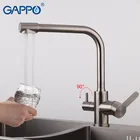 GAPPO смеситель для кухни Смеситель для фильтра для воды из нержавеющей стали 304 Смеситель для кухни смесители для питьевой воды