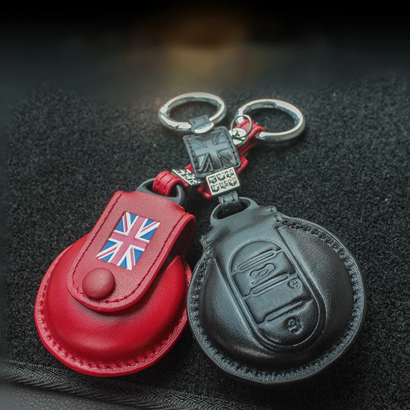 Кожаный чехол для ключей автомобиля, защитный чехол для Mini Cooper JCW One F54 F55 F56 F60 с брелком
