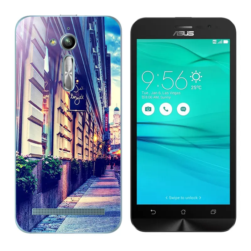 for Asus Zenfone Go ZB500KL ZB500KG Soft Case zenfone Silicon Cover Expression Printing ZB500kl |