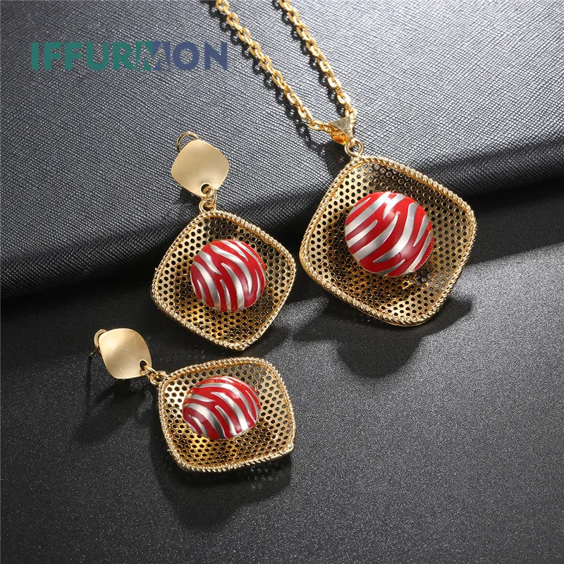 Iffurmon Ювелирные наборы для Для женщин геометрический Роскошные вечерние