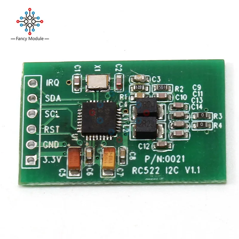 

Модуль RFID-датчика RC522, 13,56 МГц, модуль чтения карт, записывающий модуль I2C IIC интерфейс, IC-карта, Сверхмаленький модуль радиочастотного датчик...