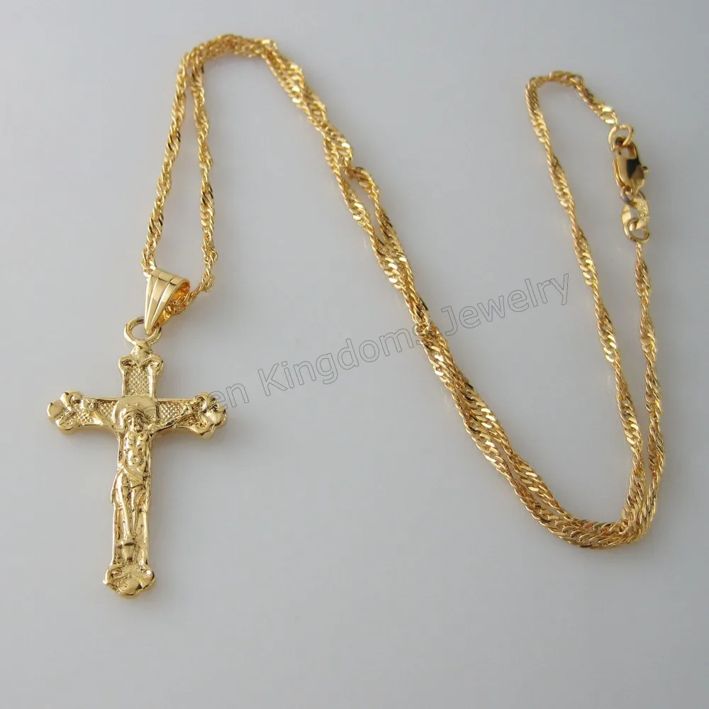 Минимальный заказ 10 $/можно смешать дизайн-желтое золото GP 18 &quotожерелье и Символ