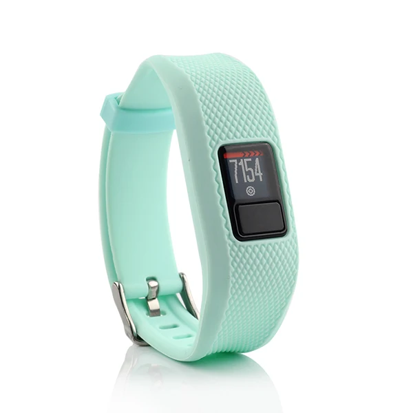 Зеленый Honecumi ремешки для умных часов для Garmin Vivofit 3 и для Garmin JR Kids силиконовый ремешок для браслета сменный аксессуар - Цвет: Зеленый