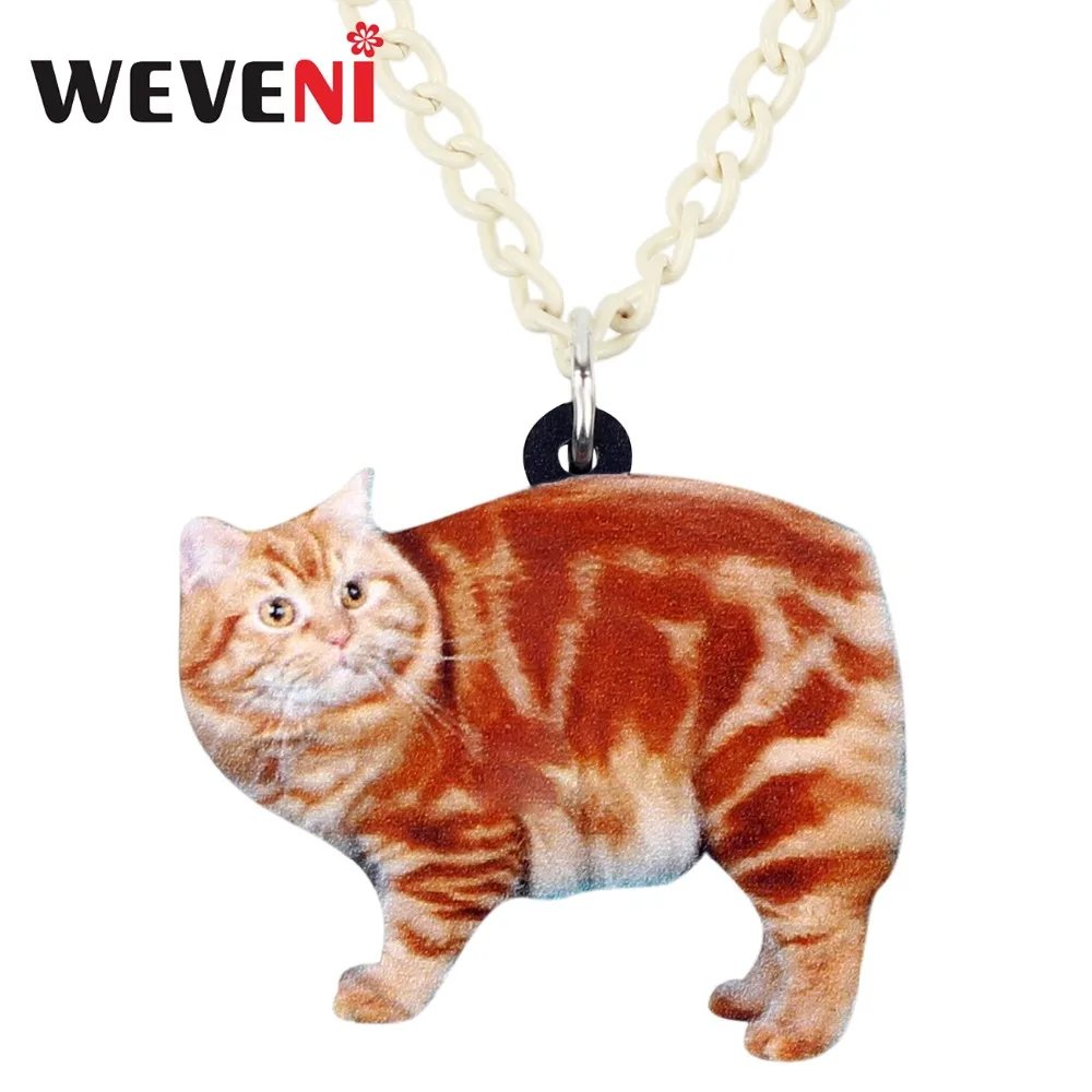 WEVENI Оригинальное акриловое ожерелье с котенком подвеска ошейник животное