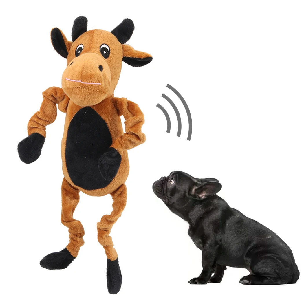 

1PC Cute Animal Shape Dog Toy Pets Squean Toy Soft Fleece Dog Toys Shrilling Decompression Tool Pet Squeeze Sound Cats Dog Toys