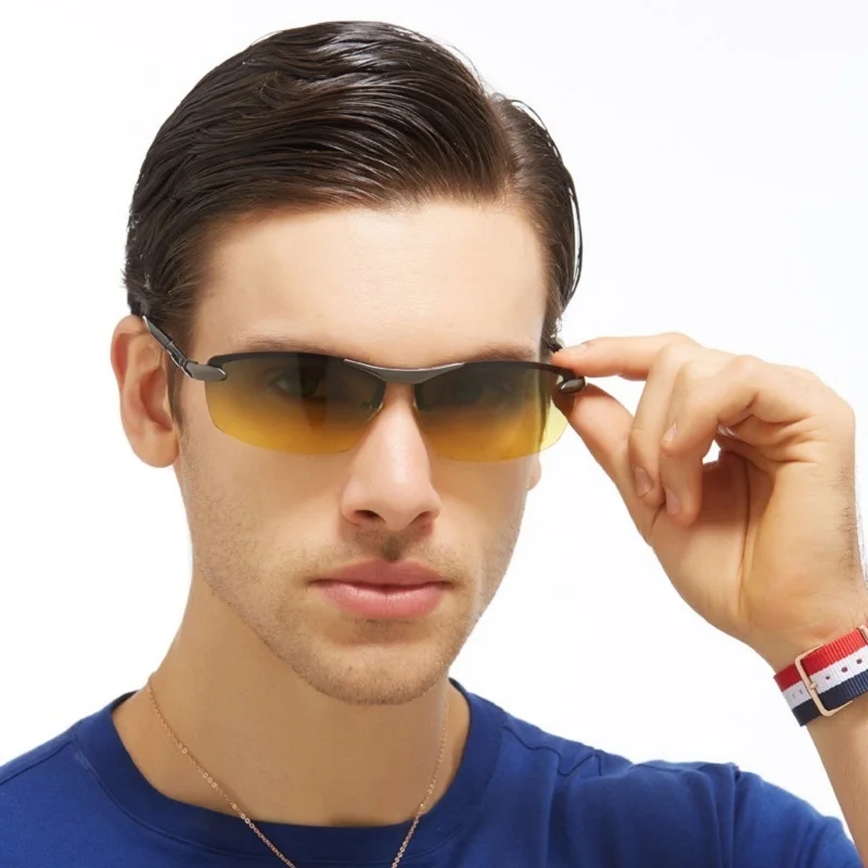 Visao Night Vison многофункциональные Мужские поляризационные солнцезащитные очки