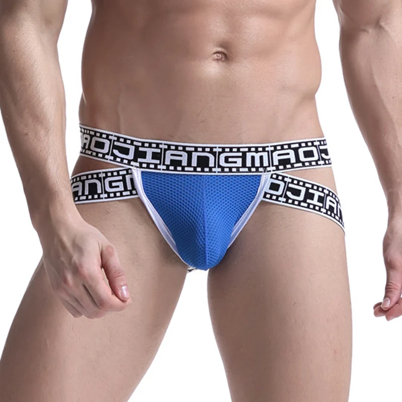 Jockstrap сексуальное нижнее белье мужские стринги Jock ремень Гей Трусы с открытой