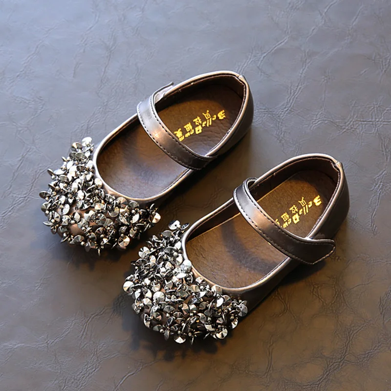 Принцесса Девушки Обувь Новая Весна Осень Алмаз Моды Кроссовки Детские Мягкие