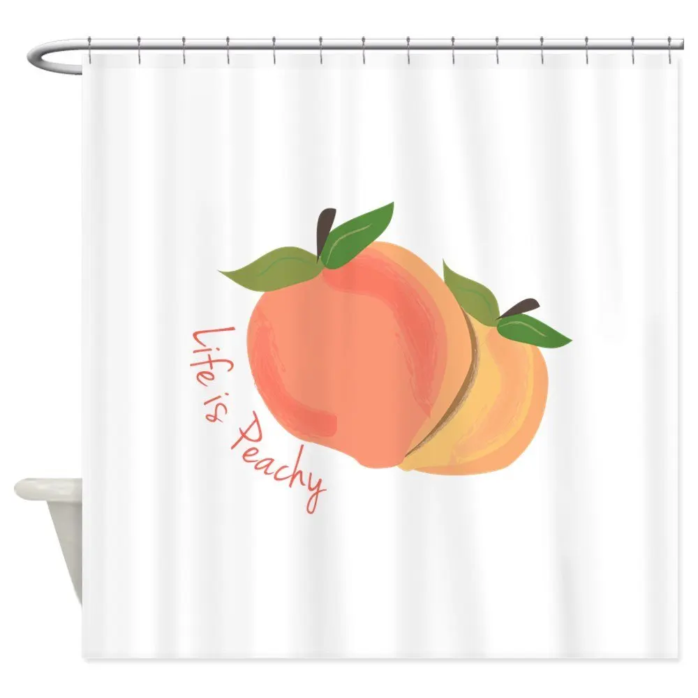 Life Is Peachy декоративная тканевая занавеска для душа | Дом и сад
