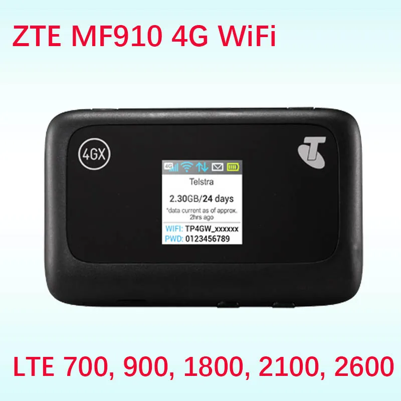 Разблокированный беспроводной Роутер ZTE MF910 CAT4 150 Мбит/с 4G LTE диапазон 28 700|pk| |