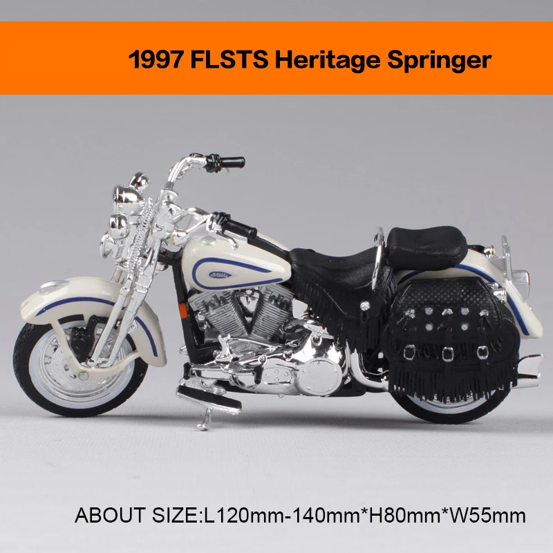 Игрушечный мотоцикл Maisto 1997 FLSTS HERITAGE SPRINGER 2001 SOFTAIL scale 1:18 |