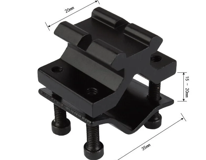 Tactical Hunting Rifle Butterfly Barrel Clamp Accessory Weaver Scope Mount 20mm Airsoft Gun Picatinny Rail Base | Спорт и