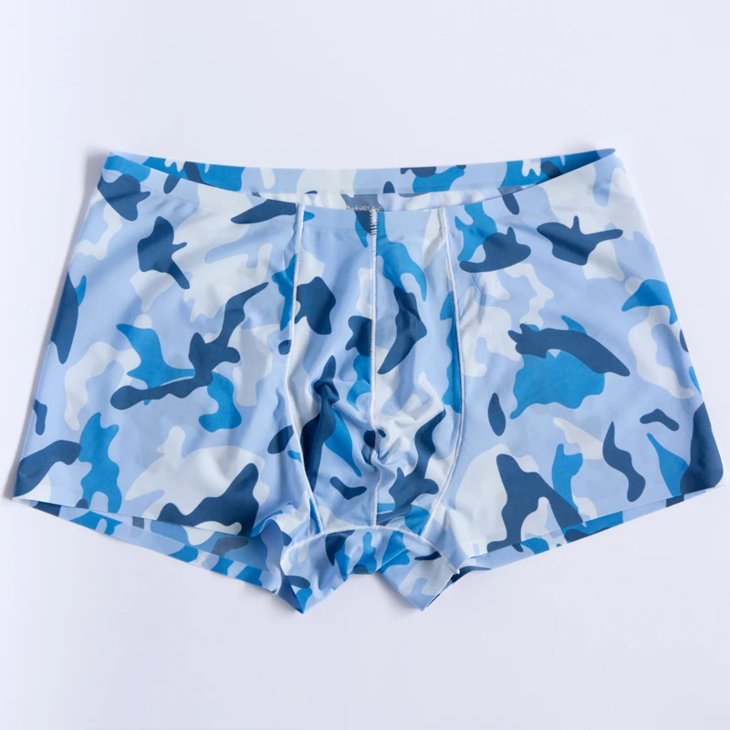 Asiaskin Нижнее Бельё для девочек Для мужчин боксер камуфляж S Cueca шорты боксеры