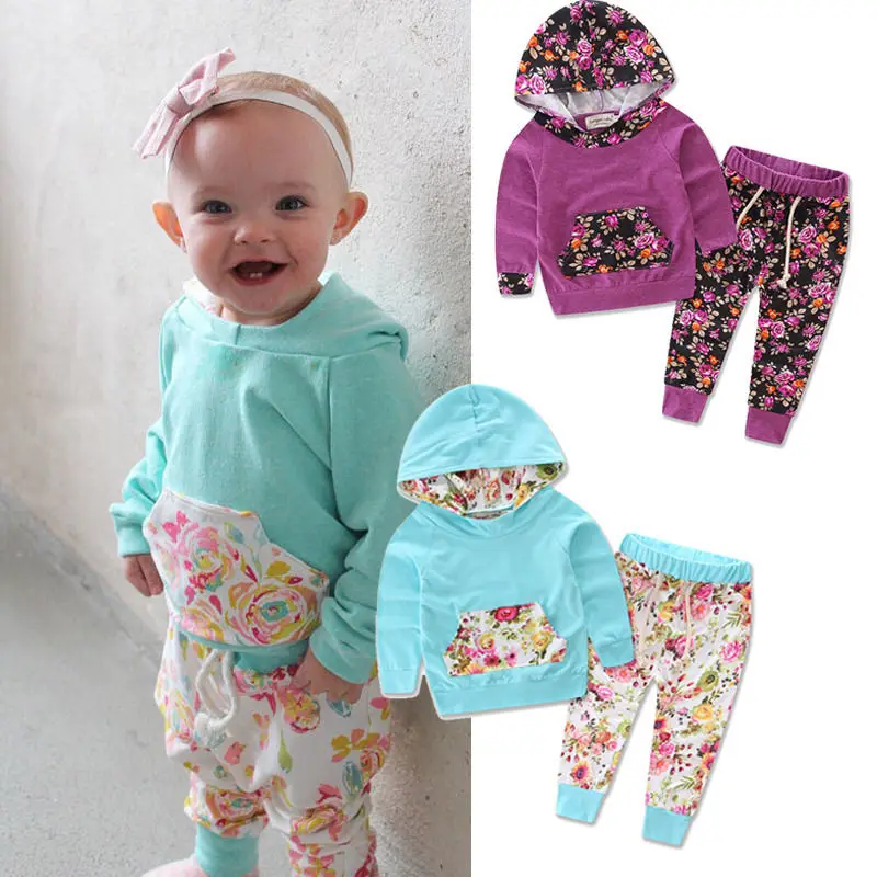 2 шт. Детская толстовка с капюшоном и штаны длинным рукавом|baby girl clothes|clothing setsbaby |