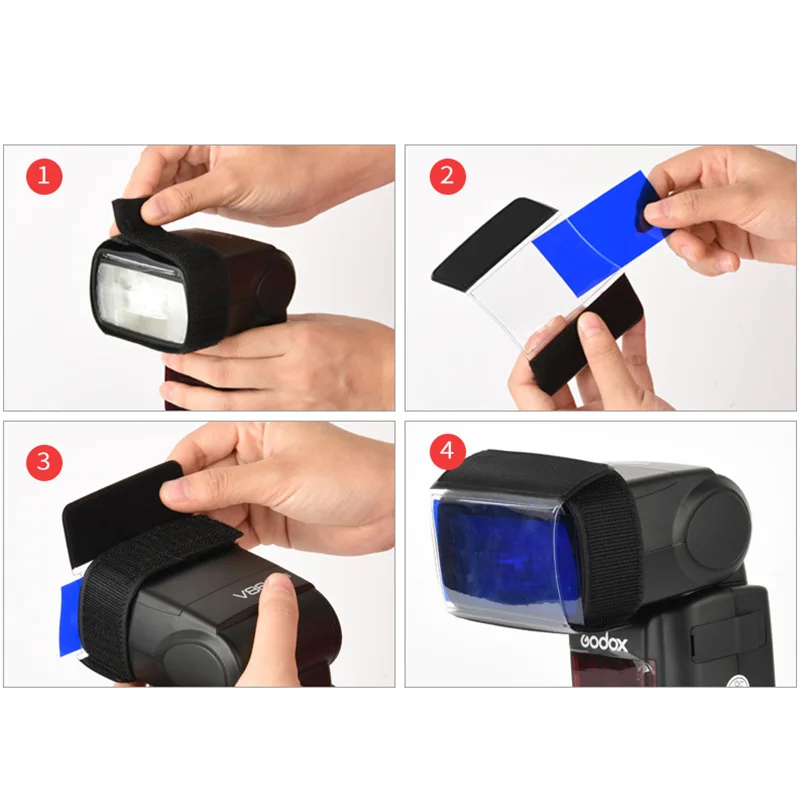 Godox CF 07 Универсальный Набор цветных фильтров Speedlite для Canon Nikon Pentax Yongnuo