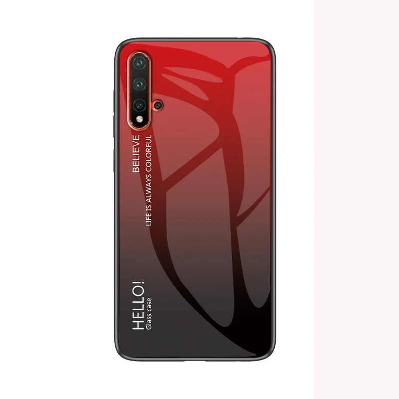 Роскошный чехол для huawei nova 5 Coque модный градиентный Тонкий телефона из