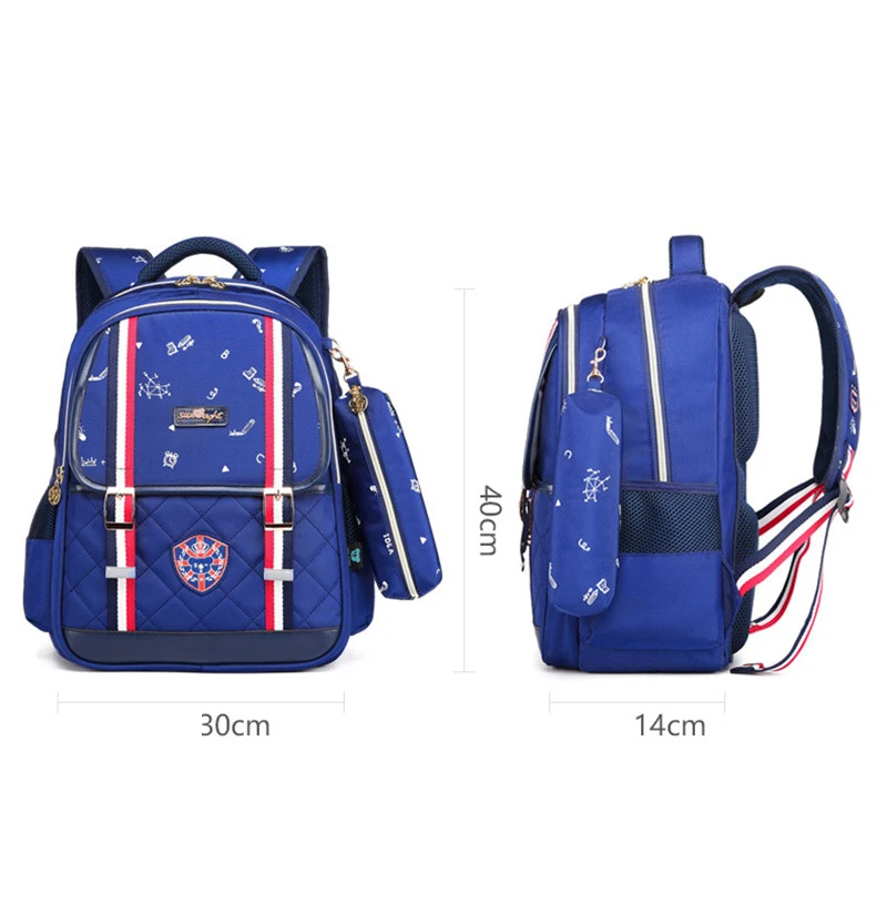 

New Children's Orthopedic Schoolbags Of Boys Girls Wearable Nylon School Bags Breathable Backpack For 1-5 grades mochila