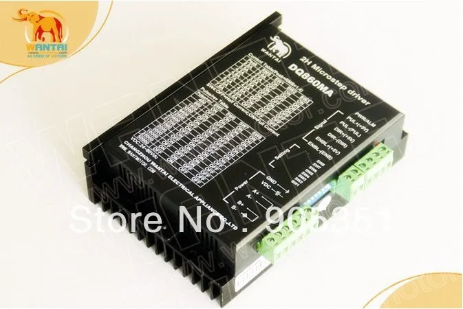 Дешевый ЧПУ! Шаговый двигатель Wantai Nema 34 85BYGH450C 012 1600oz in + Драйвер DQ860MA 7.8A 80V 256 Micro CNC