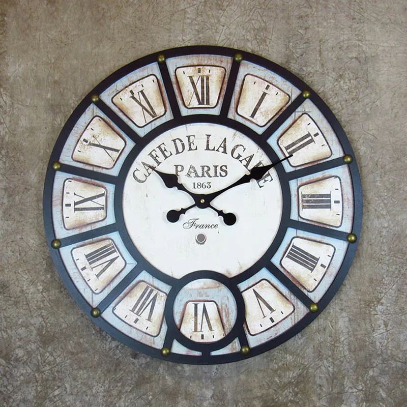 Деревянные часы в европейском стиле фабричные оптовая продажа модная домашняя