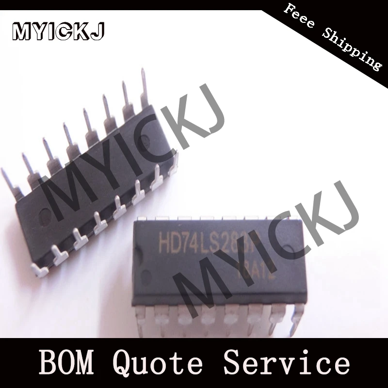 5pcs HD74LS283P 4-bit Binary Full Adder 16DIP IC CHIP | Лампы и освещение