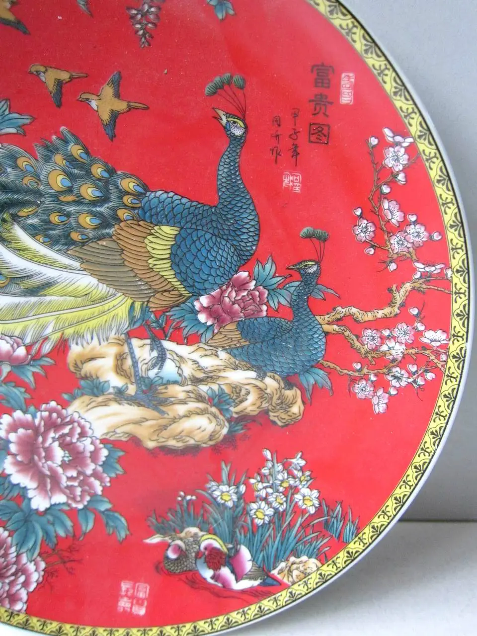 Керамические фарфоровые поделки китайская глазурь Классическая Статуя Феникса