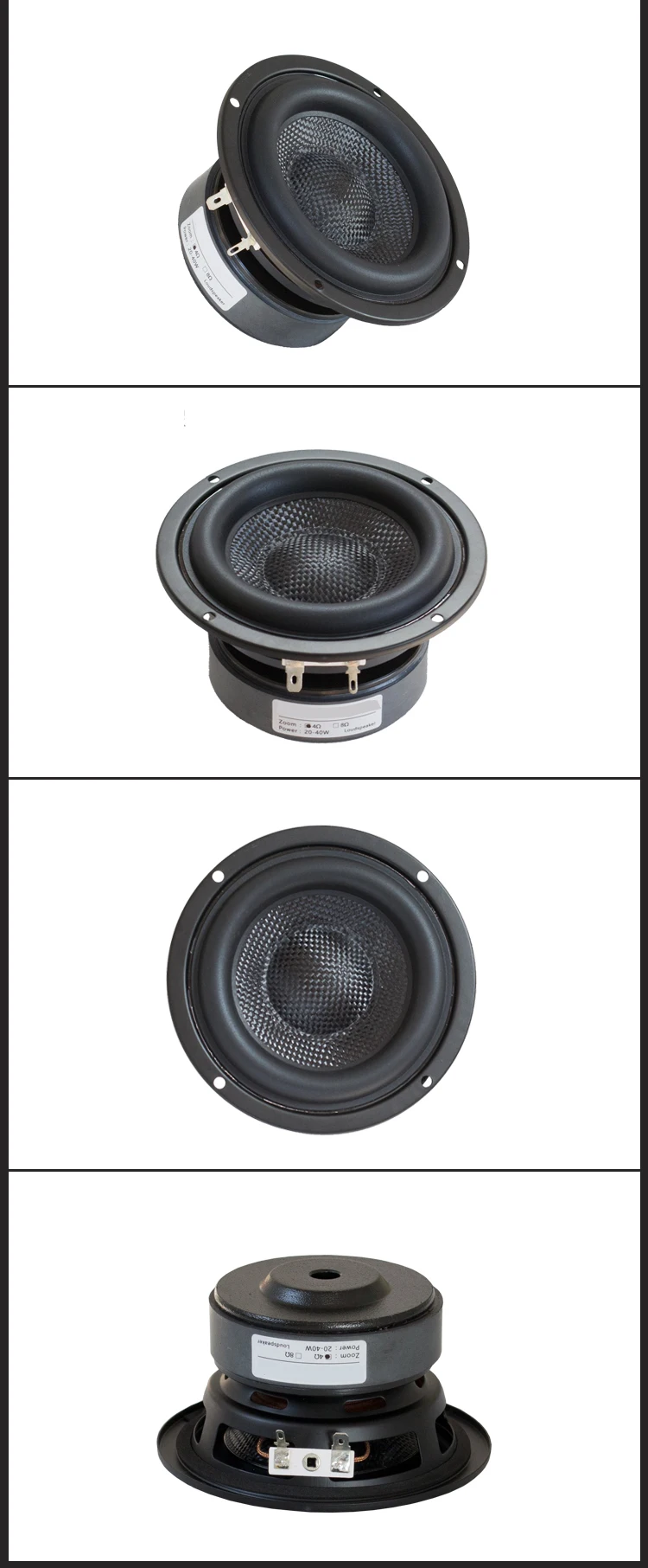 1 шт. Sounderlink 4 ''50 Вт супер сабвуфер низкочастотный динамик с басами сырой динамик драйвер 4 Ом 8 Ом для DIY домашнего кинотеатра монитор аудио