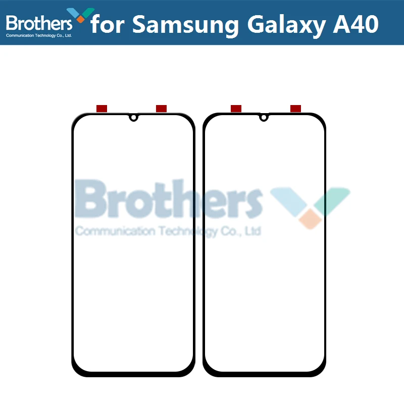 Передняя внешняя стеклянная линза для samsung Galaxy A10 A20 A30 A40 A50 A60 A70 A90 сенсорный экран стекло Передняя ЖК-стекло Замена объектива