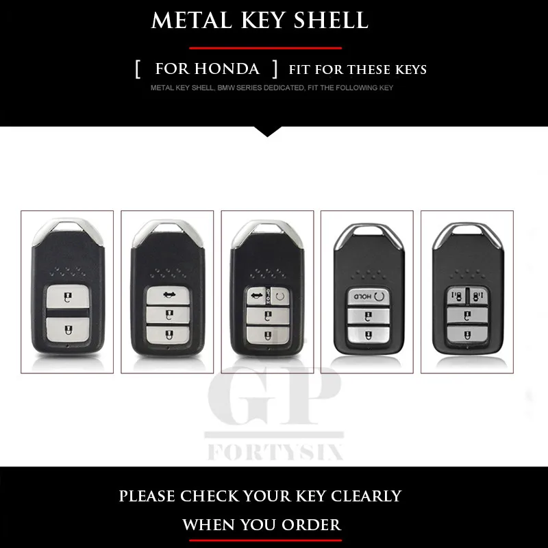 Полосатый чехол для автомобильного ключа из цинкового сплава Honda Hrv Civic 2017 Accord 2003