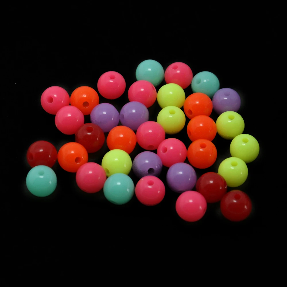 Высокое качество 100 шт./лот Смешанные шарики из жевательной резины акриловые