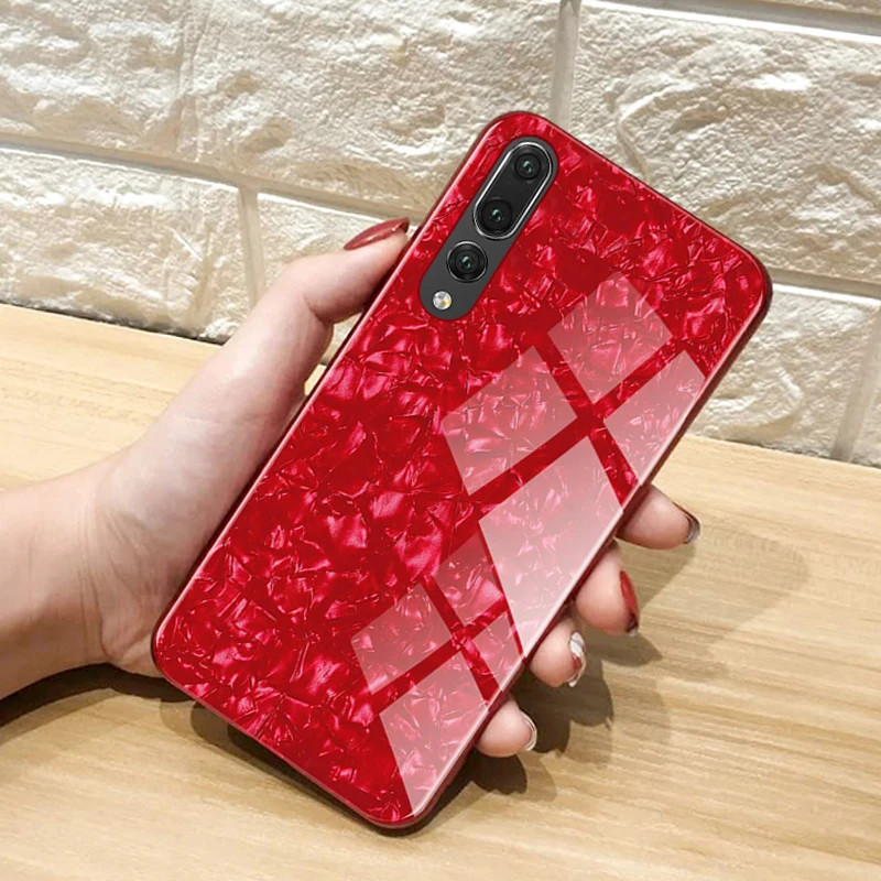 Phone case for huawei p20 glass cover on huawey hawei huewei mate p 2 0 20 pro 20p plus light bling shell huaweip20 huawei20p |