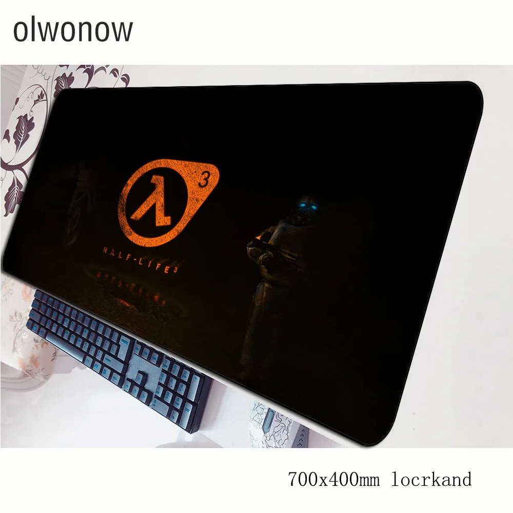 Коврик для мыши half life компьютерный коврик рук 70x40 см игровой большой ПК padmouse