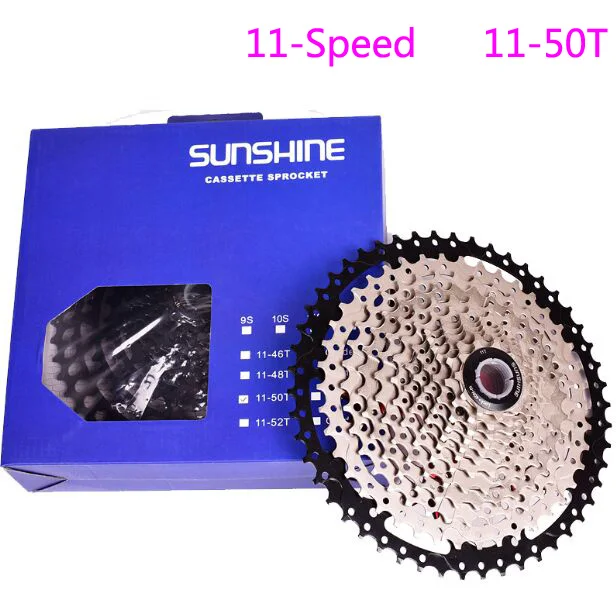 11 скоростной велосипед свободного хода SUNSHINE 50T MTB широкий чем различных cassete sunracing