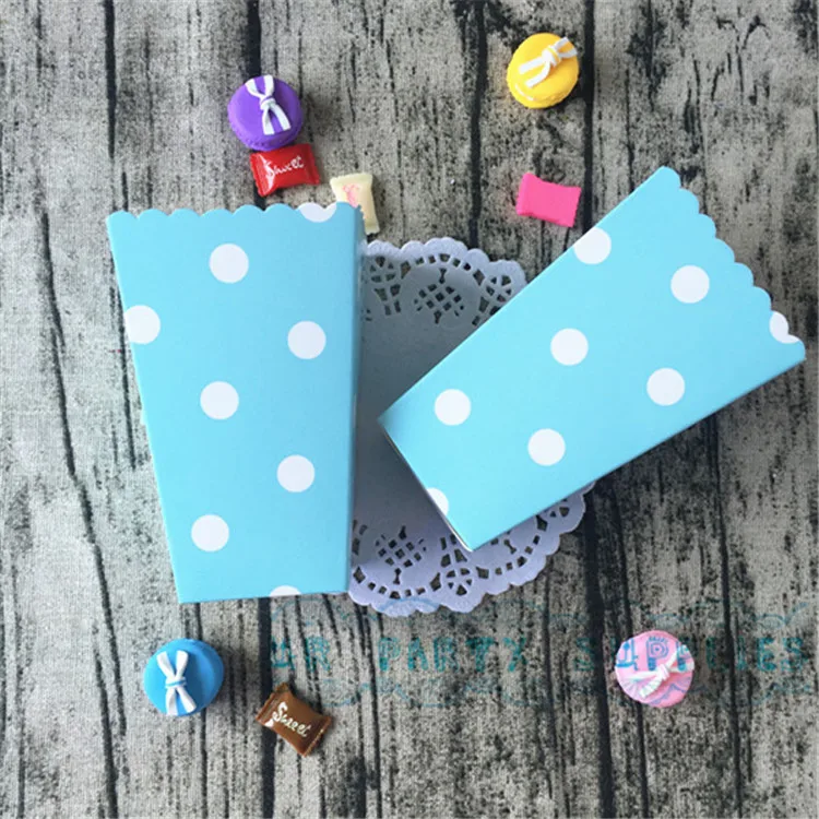 Бесплатная доставка 480 шт. Детские розовый и голубой мини-попкорн Коробки