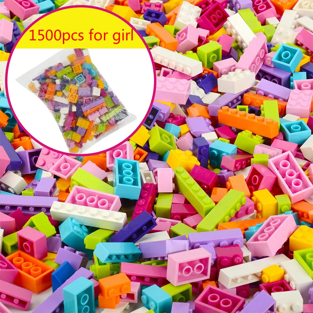 250-1500 шт маленькие частицы Строительные блоки DIY креативная Модель Блок игрушки