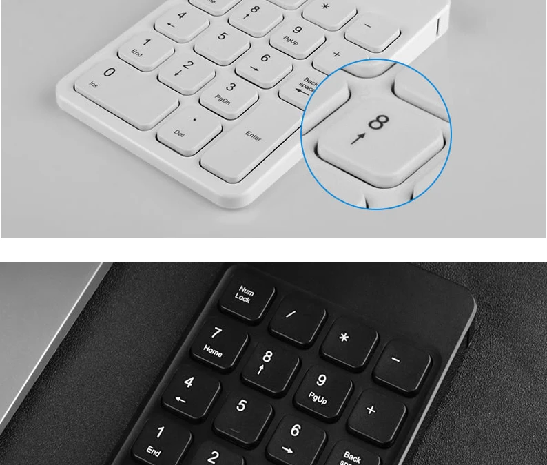 B. O. W портативная тонкая маленькая цифровая клавиатура, 18 клавиш USB Bluetooth Беспроводная мини цифровая клавиатура для ноутбука Настольный ПК ноутбук