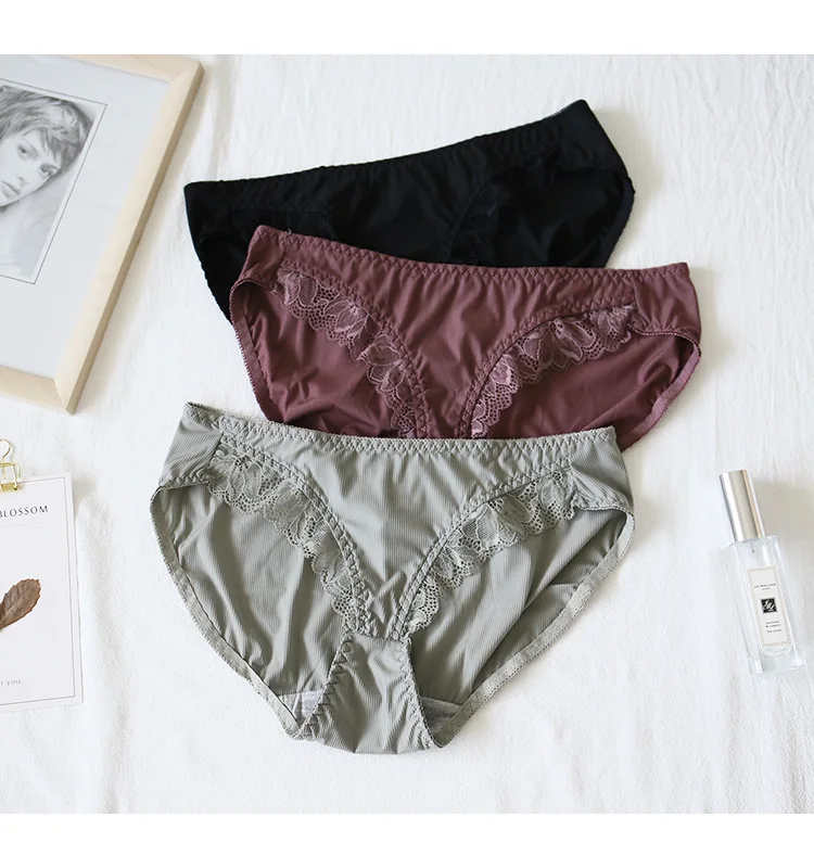 Wriufred Wire Free Sexy Lace Lingerie Set Female Summer Underwear Ultra-thin Comfortable Thread Simple Light Luxury Bra Sets