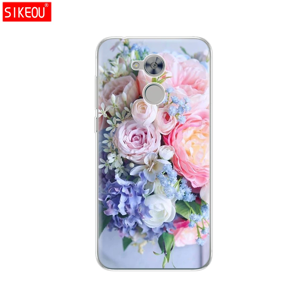12070 Чехол для телефона huawei honor 6A, Мягкий ТПУ силиконовый чехол на заднюю панель, 360, полностью защитный чехол с принтом кота цветка - Цвет: 12070